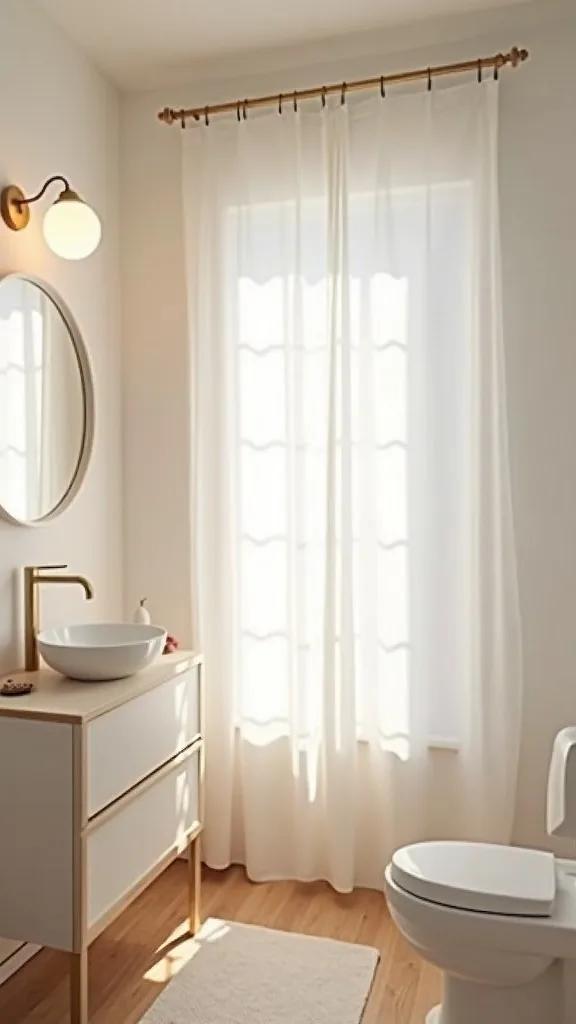 Keep curtains simple and breathable for summer light