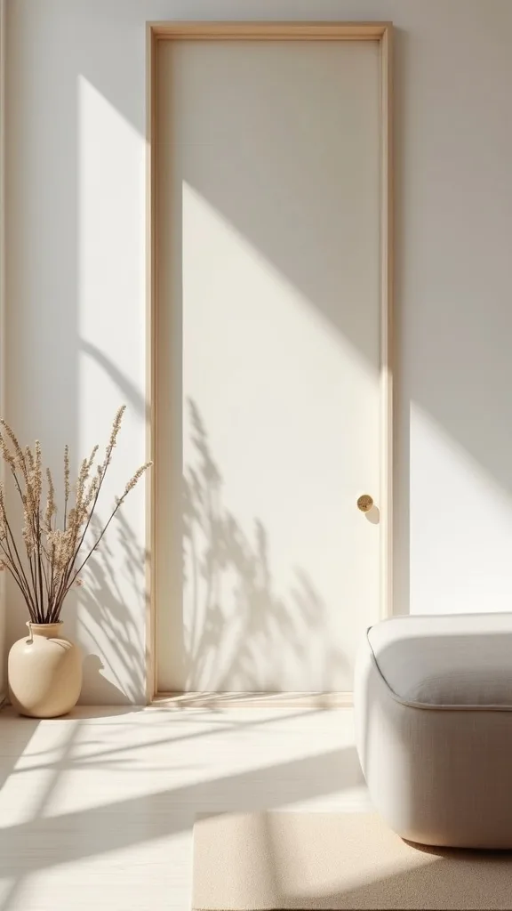 Create a mindful entry moment inside the living room