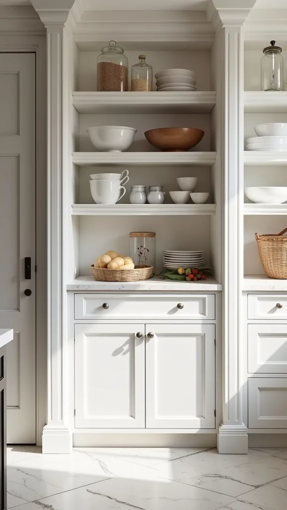 Baking Zone With a 24-Inch Mixing Bowl Shelf and Flour Safety
