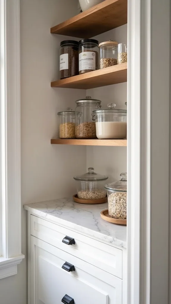 Breakfast Bar Shelf: Oats, Coffee, and Grab-and-Go in One Place