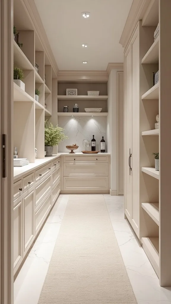 Aisle Styling: Keep the Center Calm With One Runner and Two Wall Colors