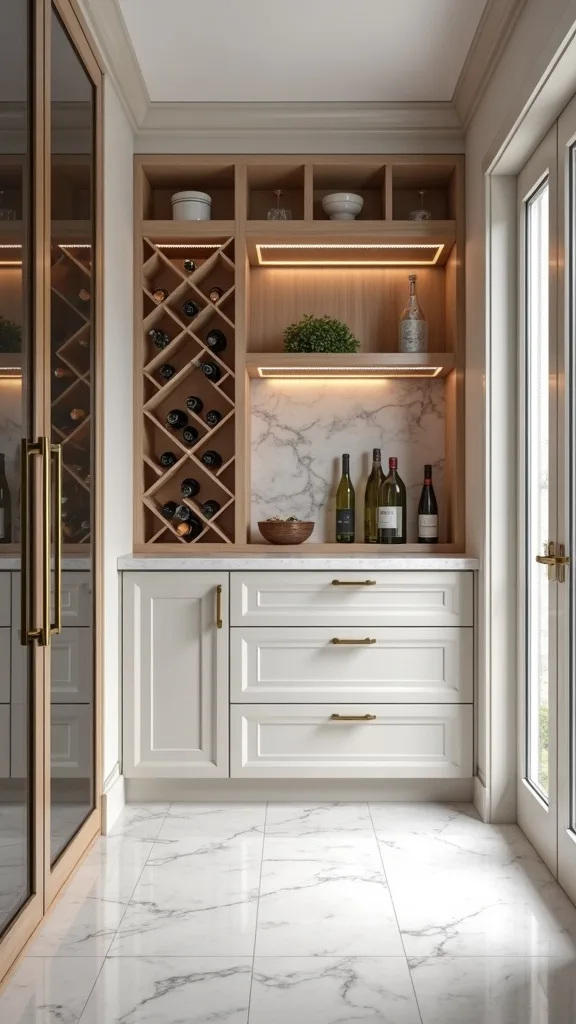 A Dedicated Wine Rack Nook That Doesn’t Steal Pantry Real Estate