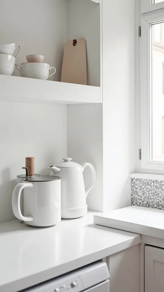 Create a Coffee or Beverage Nook to Contain Counter Clutter