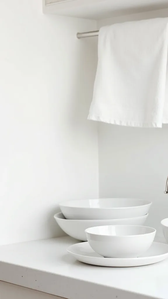 Refresh with Summer Whites: Towels, Fruit Bowls, and a Simple Centerpiece