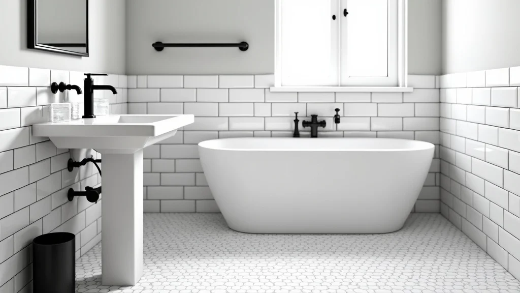 Black & White Bathroom Design Ideas