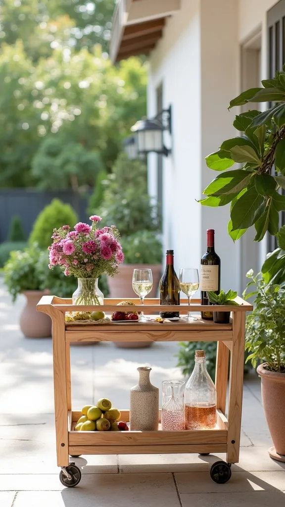 Kitchen-to-patio rolling route (so you’re not pinballing inside)