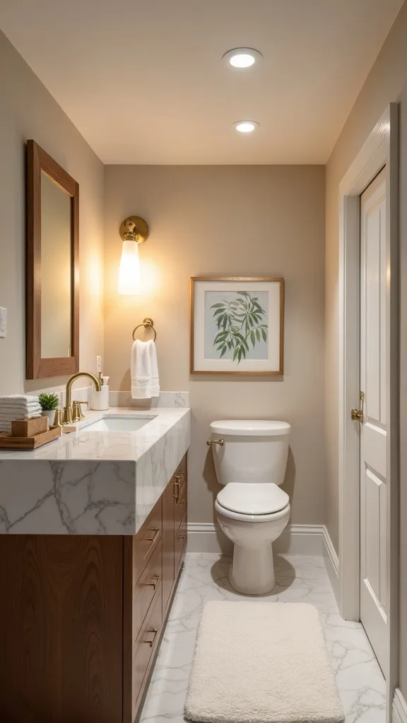 How can lighting make a low basement ceiling feel higher?