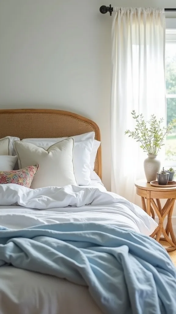 Thrift a vintage cotton sheet set and use it like boutique bedding