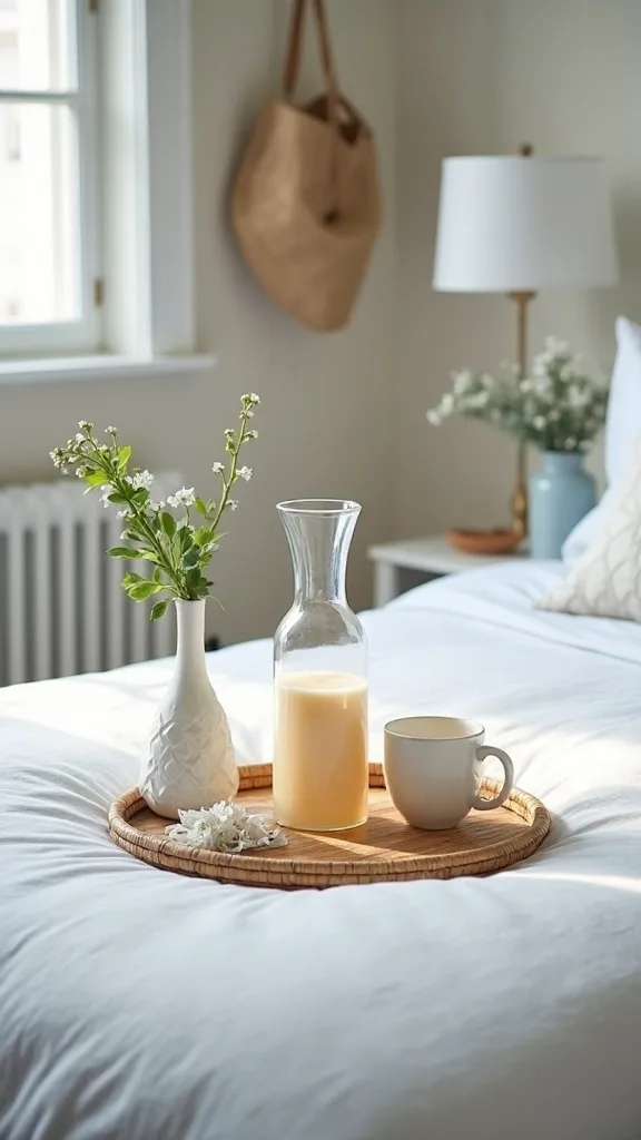 Make a DIY bedside carafe setup that feels hotel-fresh