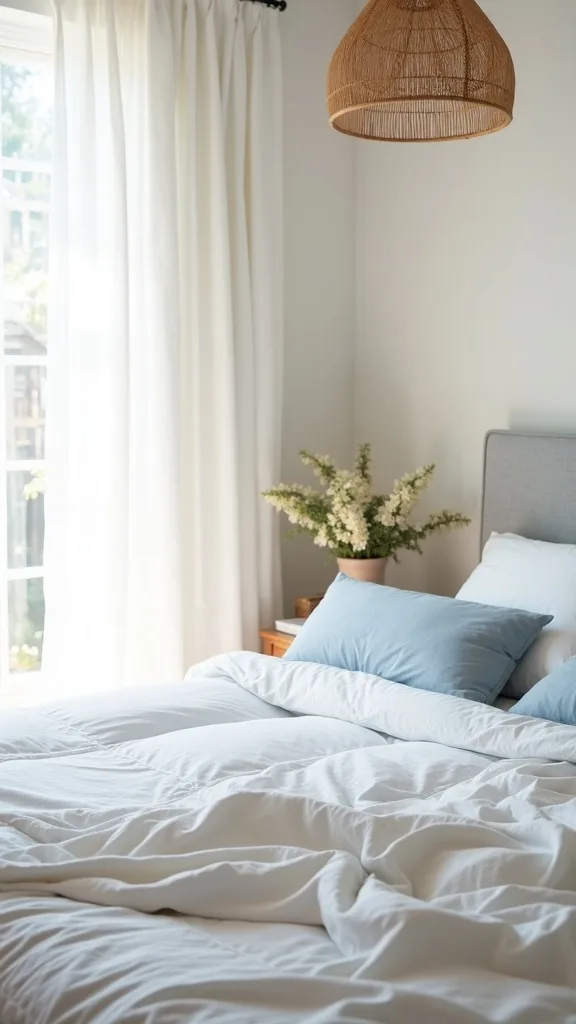 Use a bamboo or rattan fan for airflow that looks intentional
