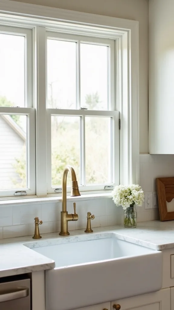 Can you update a kitchen sink area without replacing the sink?