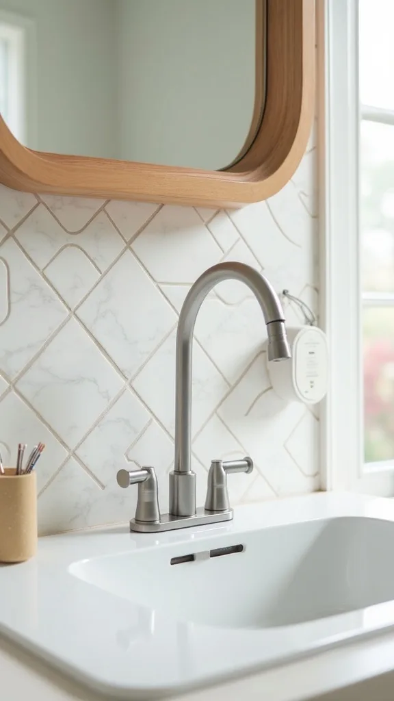 How do you refresh a backsplash area if you can’t add tile?