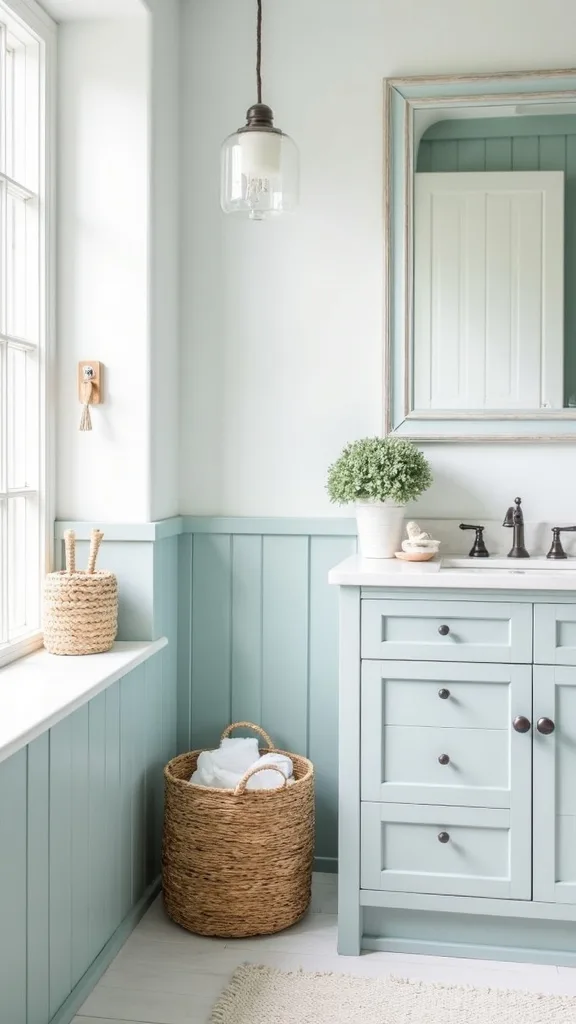 Use baskets to hide the not-pretty stuff (and keep the vibe calm)
