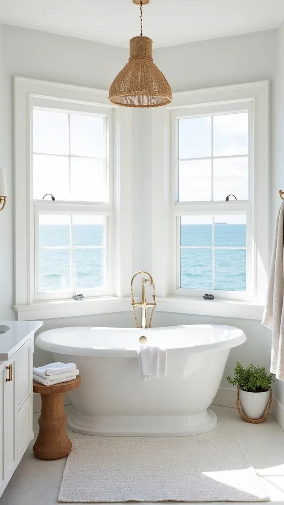 Bring in “boat-inspired” texture with rope, canvas, and linen—sparingly