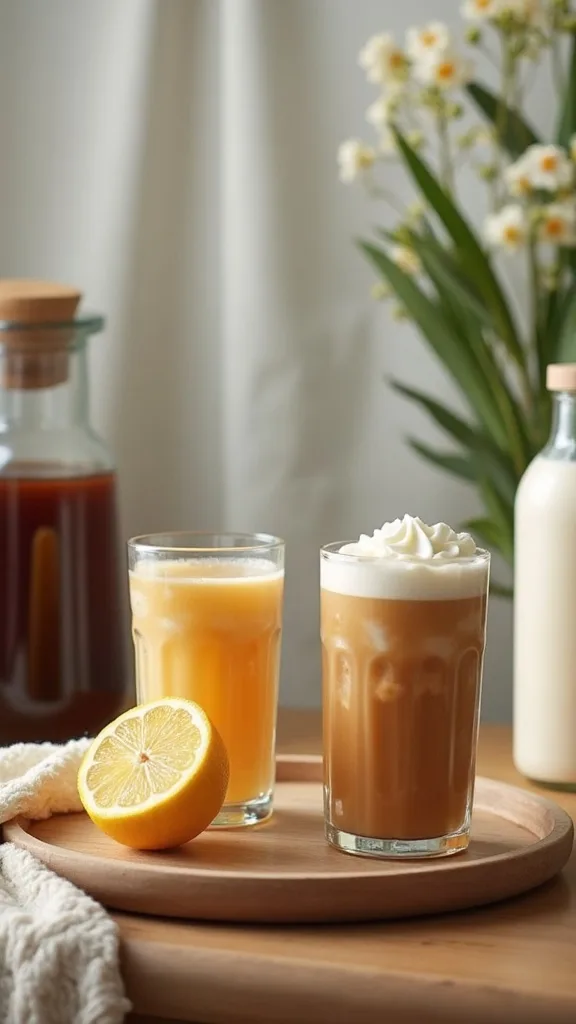 How do you set up a coffee bar for iced coffee in summer?