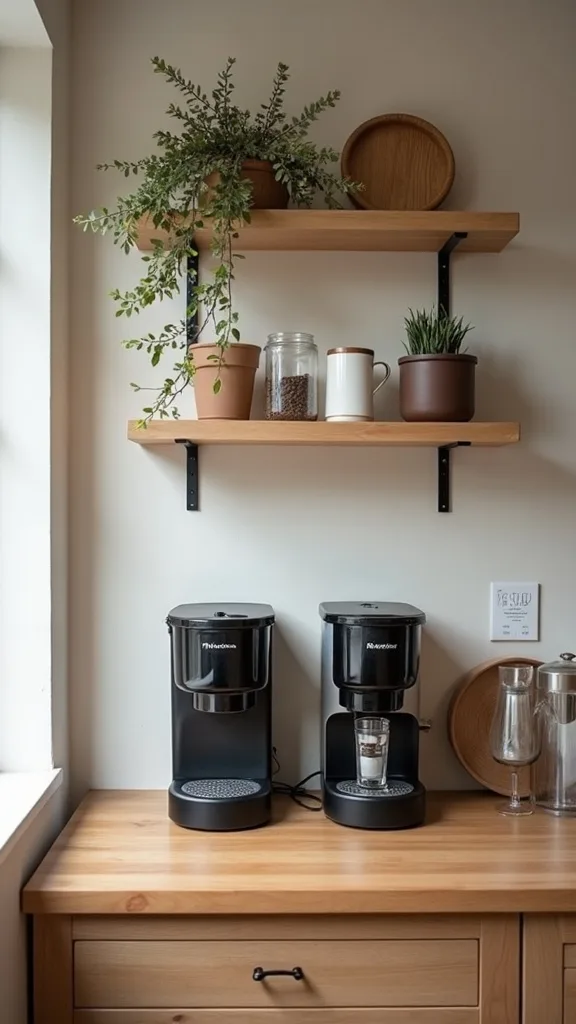 What’s one thing to avoid when designing a home coffee bar?