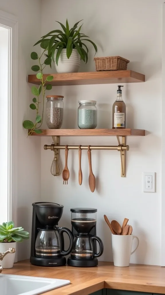 What’s the best way to add storage for pods, filters, and spoons?
