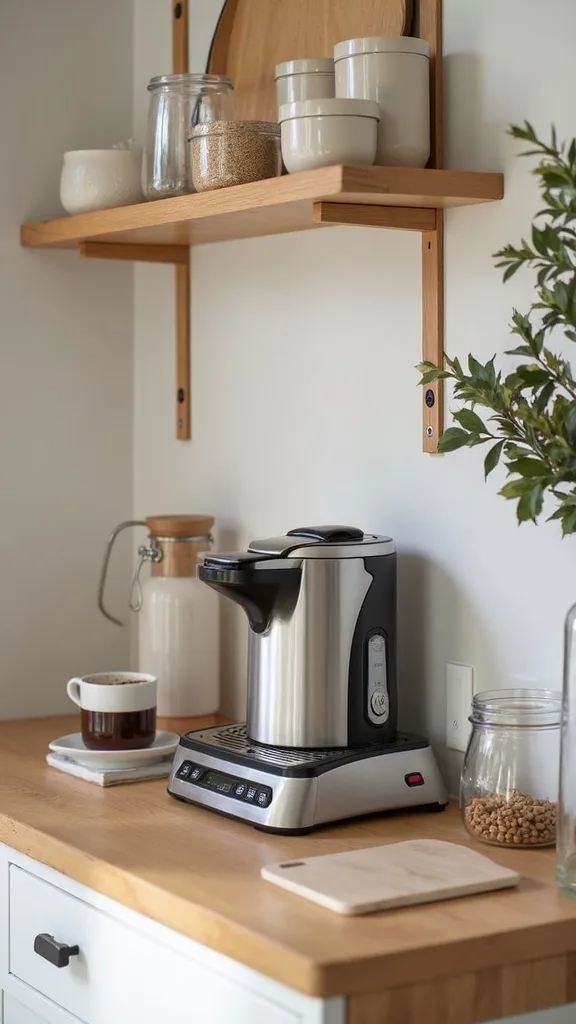 What do you put on a coffee bar besides the machine?