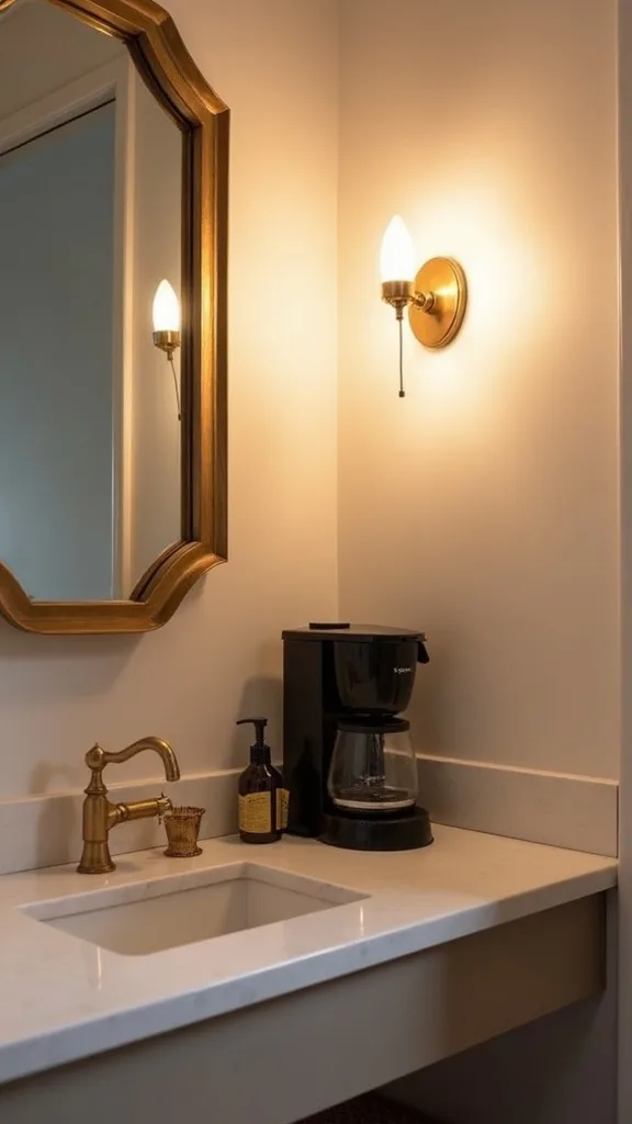 What’s the best lighting for a coffee station that feels cozy in the morning?