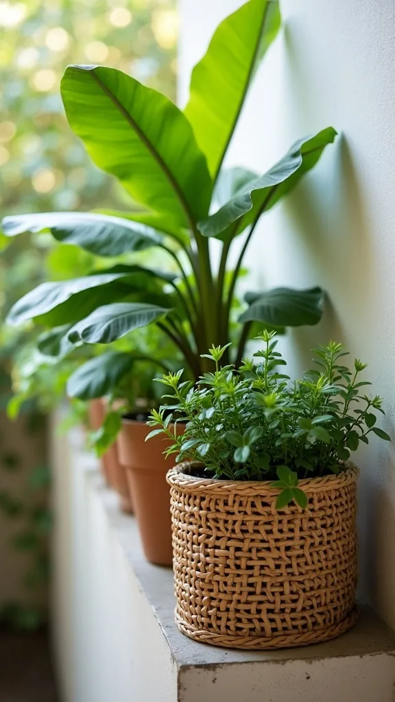 A Small-Space Rail Planter Setup That Doesn’t Feel Like an Afterthought