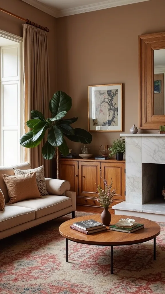 Can you mix wood tones in an eclectic interior?