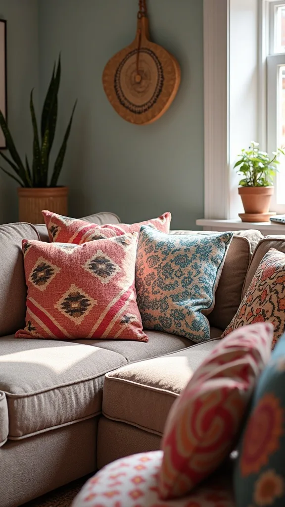 What’s the best way to use designer cushions without looking precious?
