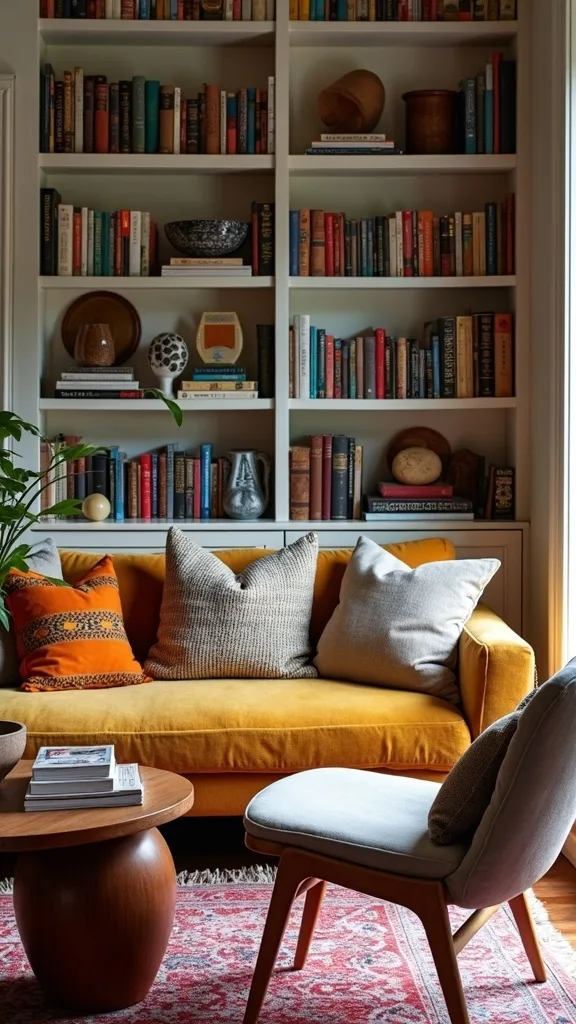 How do you decorate with books in a way that feels curated?