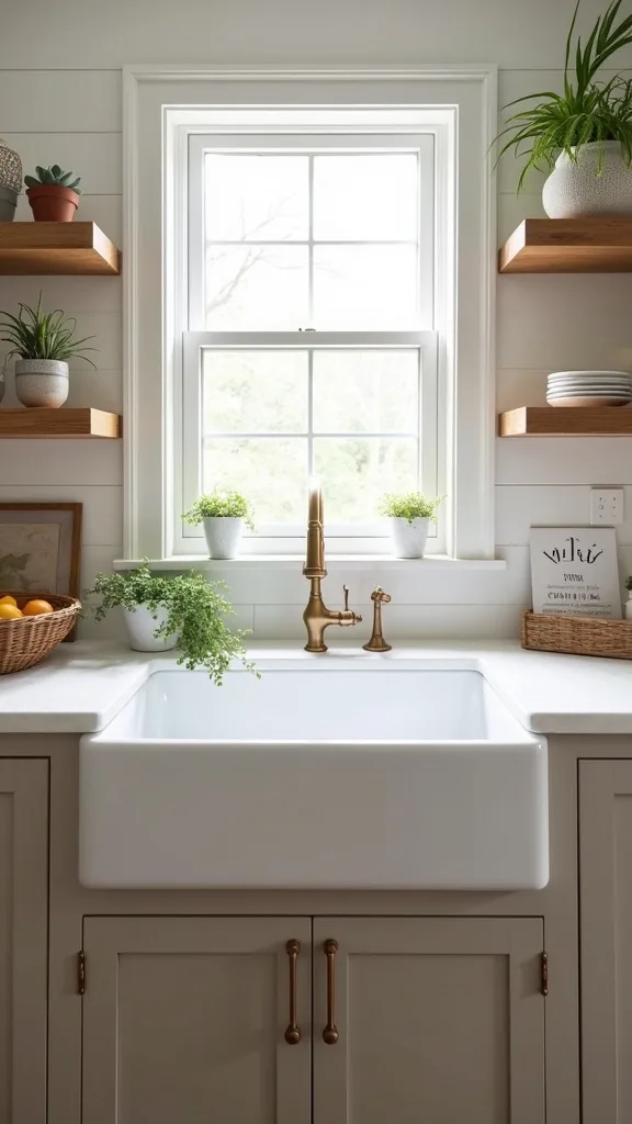 How do I stop splashing with a deep apron-front sink?