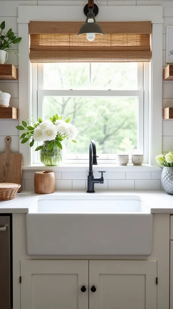 Which backsplash choices pair best with apron-front sinks?