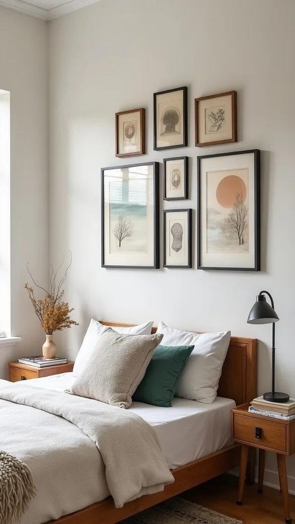 How do you make mismatched thrift art look cohesive fast?