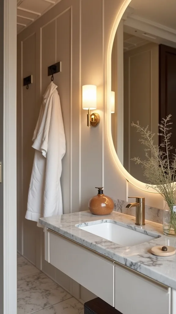How do you light a garage conversion bedroom so it feels like a hotel suite?