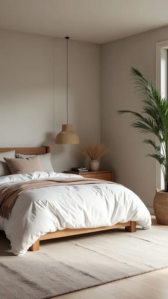 How can you fit a queen bed and still keep the room airy?