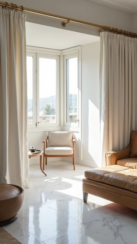 What window treatments work for heat control and privacy?