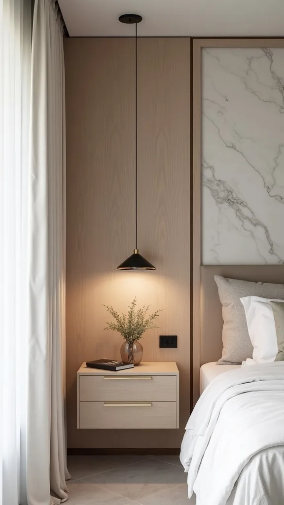 What’s the most space-saving way to add bedside storage?