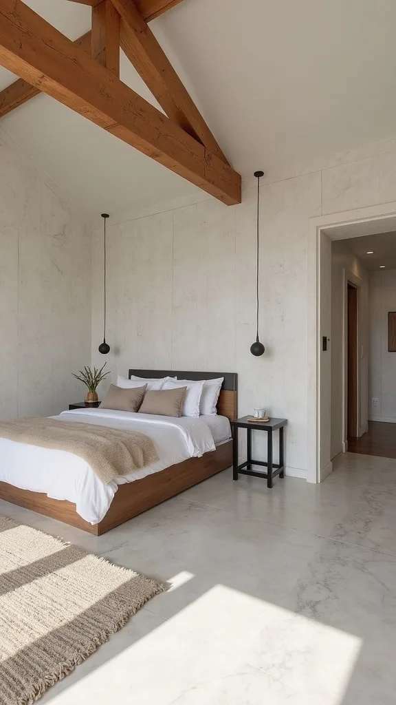 How do you handle low ceilings or awkward beams in a converted garage?
