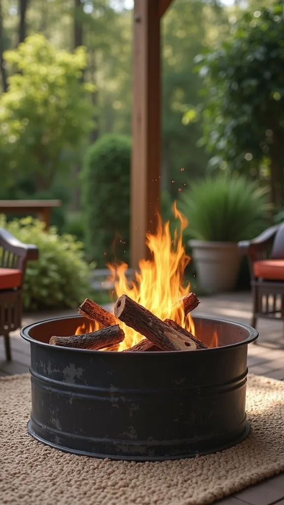 Can I make a fire pit from a metal stock tank or trough?