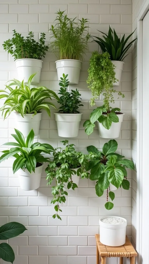 What’s a renter-friendly indoor herb wall option that won’t damage tile?