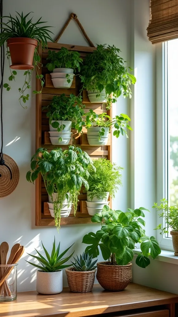 How do you keep a kitchen herb garden from looking cluttered?