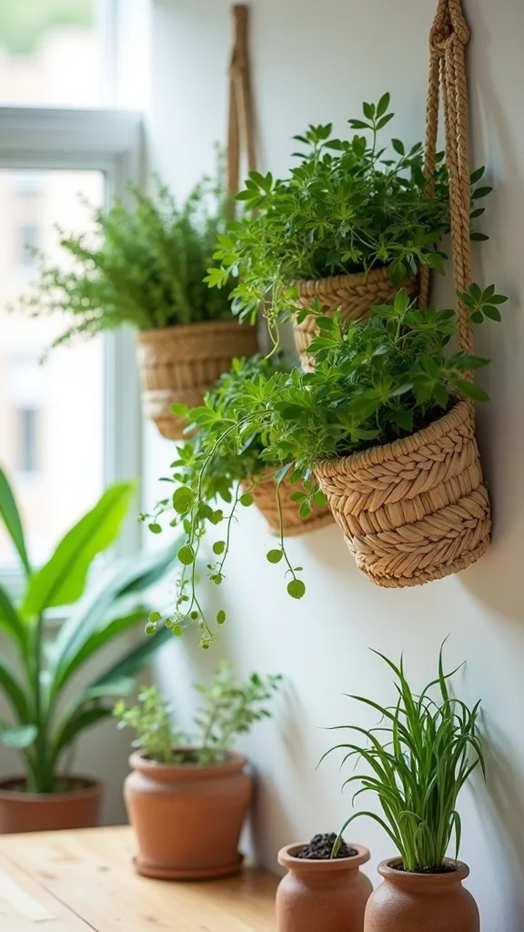 What’s the best way to water wall-mounted herbs without making a mess?