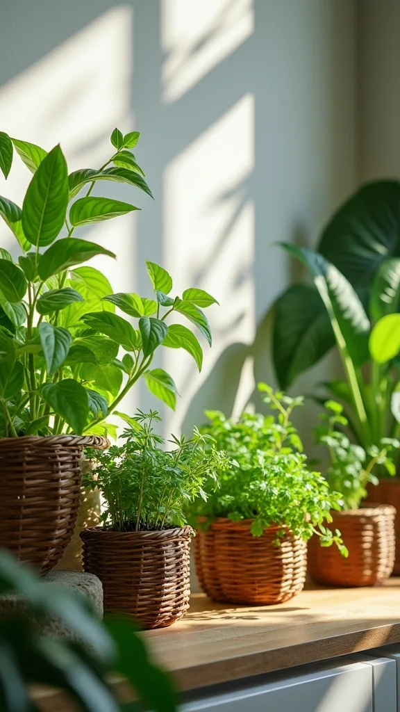 How do you choose the right pots and soil for indoor herbs?