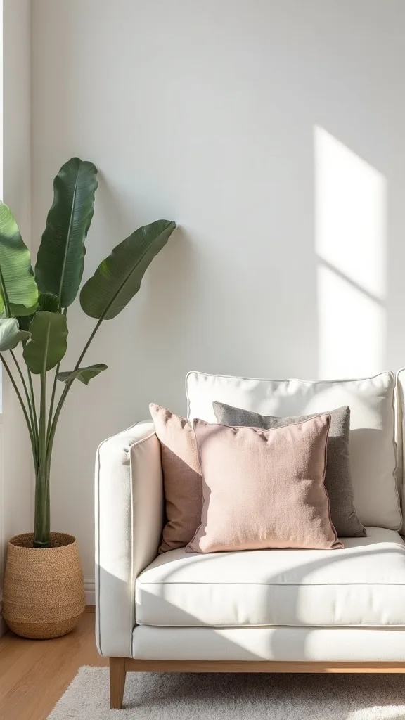 How do you pick throw pillows for Japandi without overdoing it?