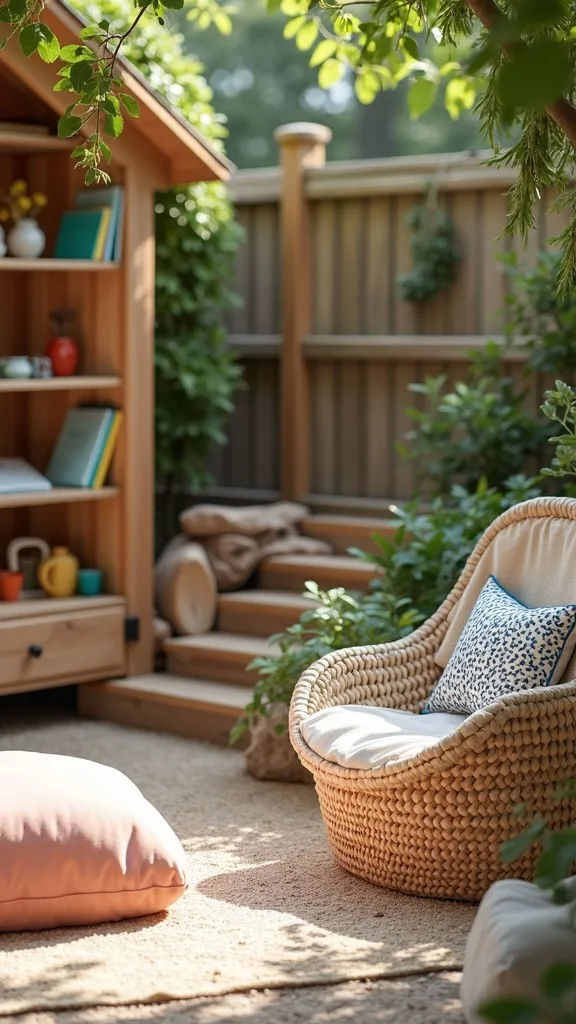 How Do You Create a Reading & Calm-Down Spot Outdoors?