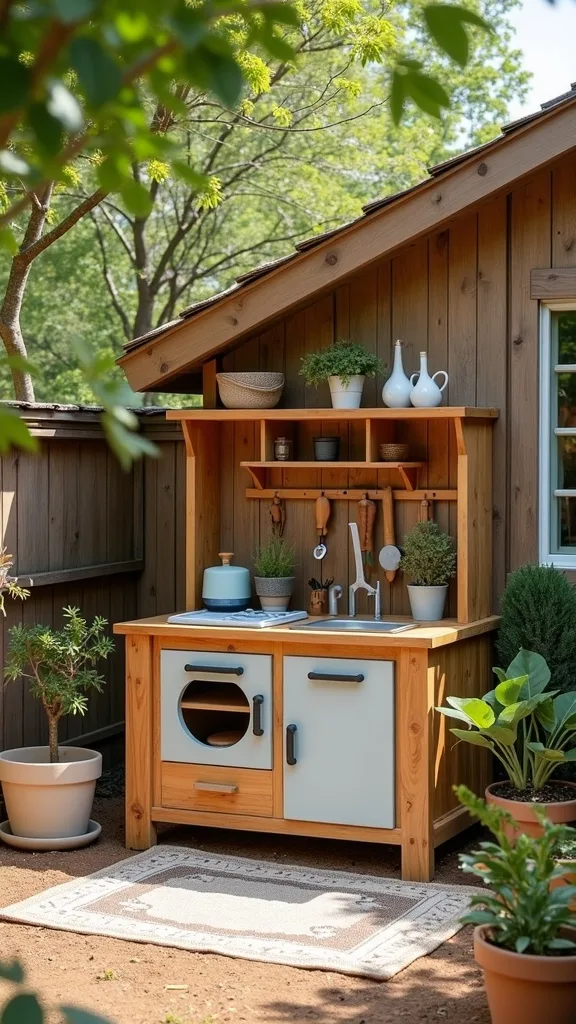 How Can You Add a Mini Mud Kitchen That Doesn’t Look Junky?