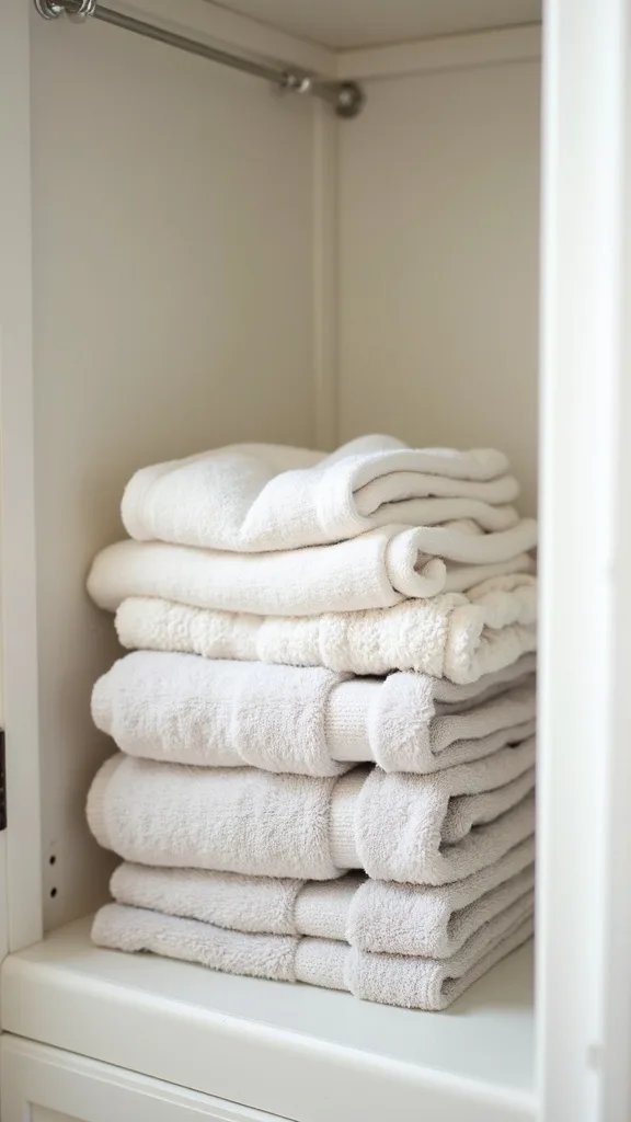 What’s the smartest way to organize washcloths and hand towels?