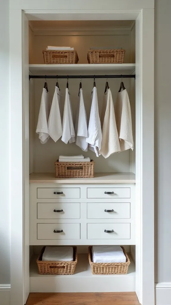 What linen closet ideas work best for transitional homes?