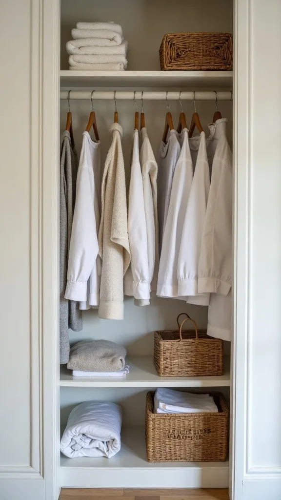 How do you keep a linen closet from getting messy again?