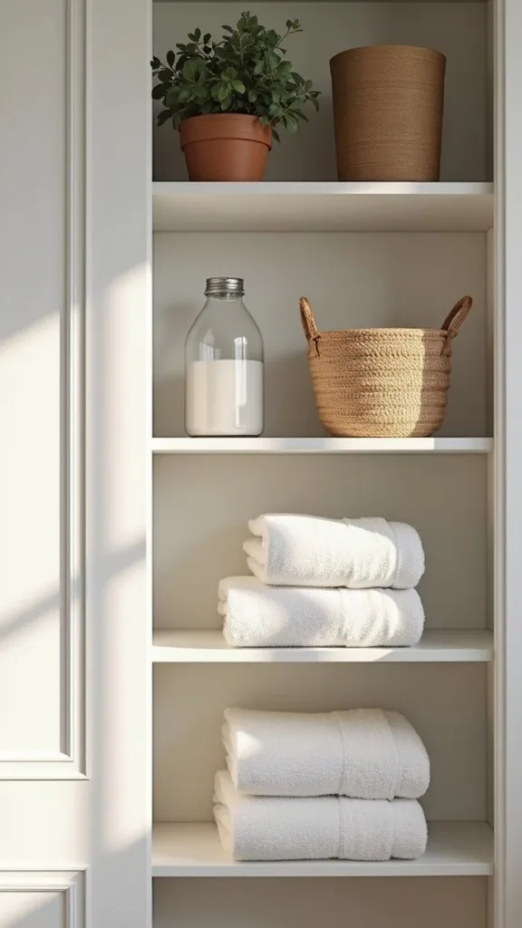 How do you set up a ‘restock station’ so you never run out of towels?