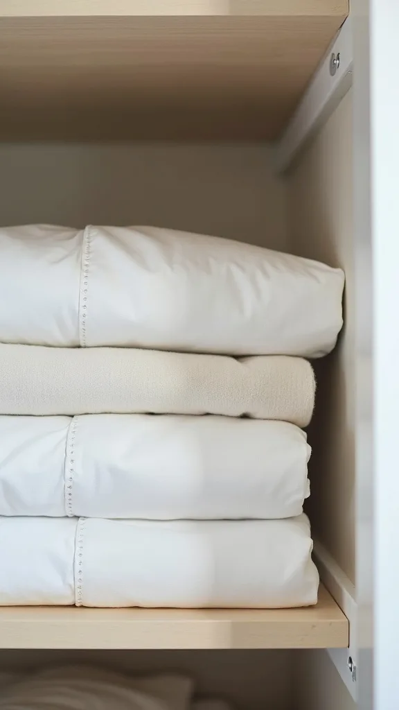 How do you organize sheets so you can find the right set instantly?