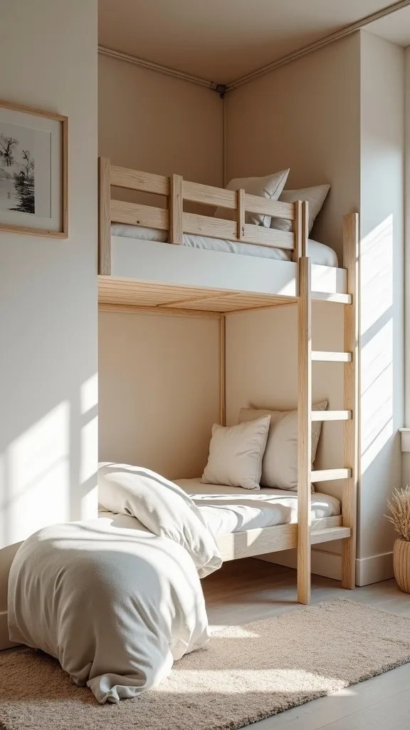 How do you add privacy under a loft bed (without making it dark)?