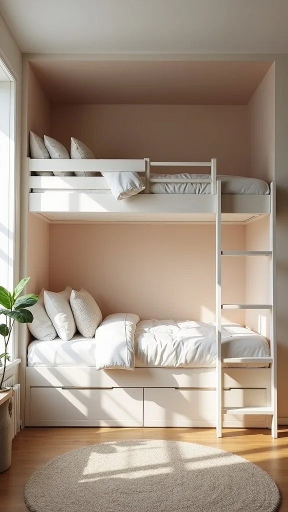 How do you make a loft bed look built-in when it’s not?